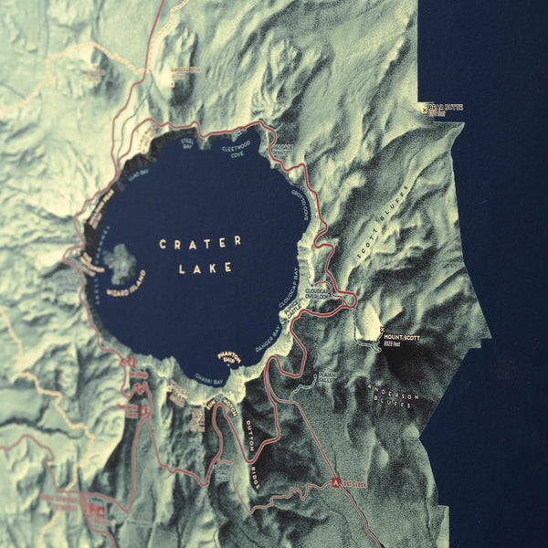 Crater Lake National Park Map