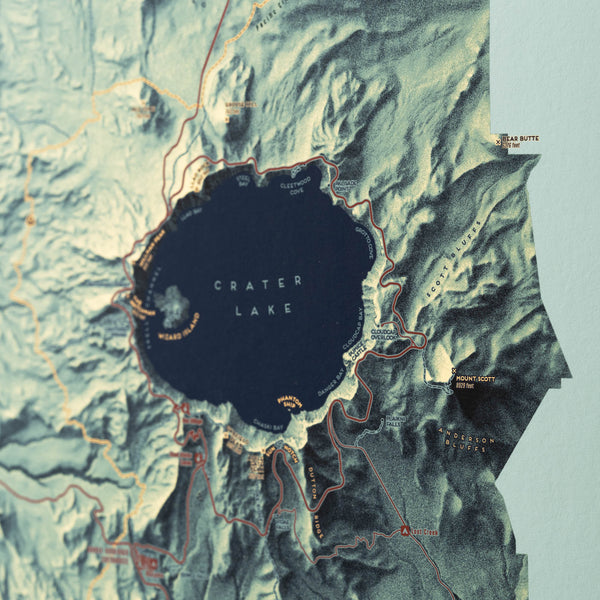 Crater Lake National Park Map