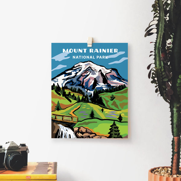 Mount Rainier National Park Poster