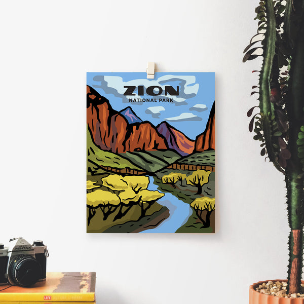 Zion National Park Poster