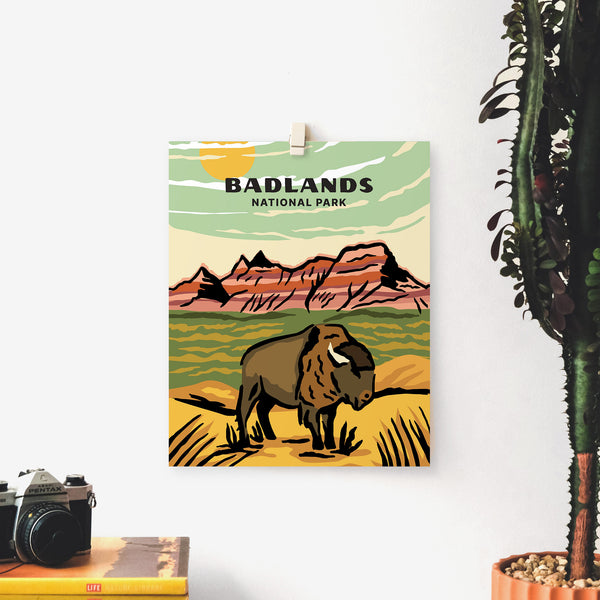 Badlands National Park Poster