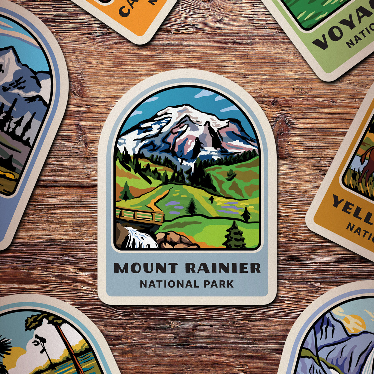 Washington National Parks Sticker Pack – Rainier Watch