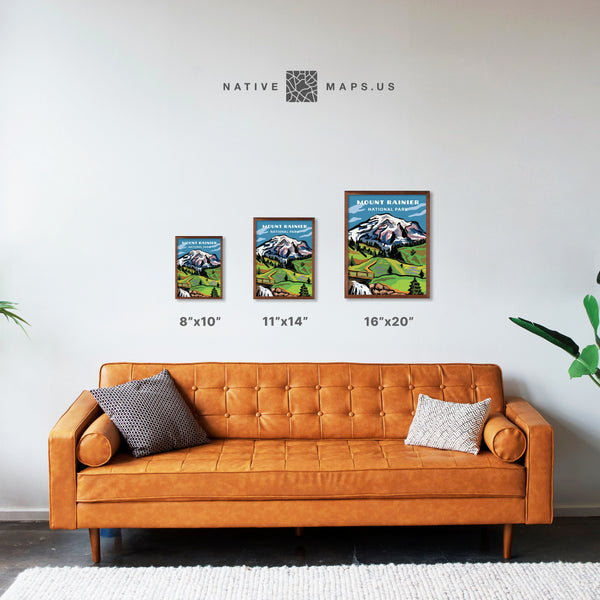 Mount Rainier National Park Poster
