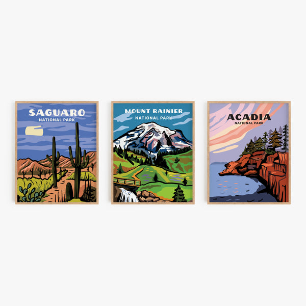 Mount Rainier National Park Poster