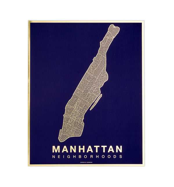 Gold Foil Maps