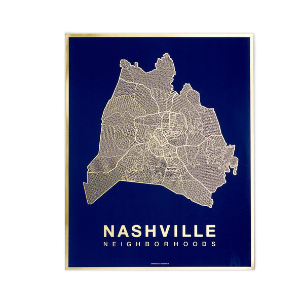 Gold Foil Maps