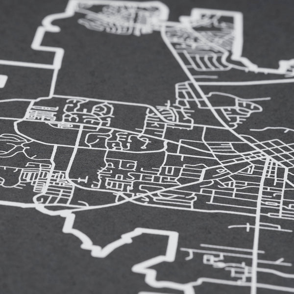 Franklin Neighborhood Map Poster, Franklin City Map Art Print