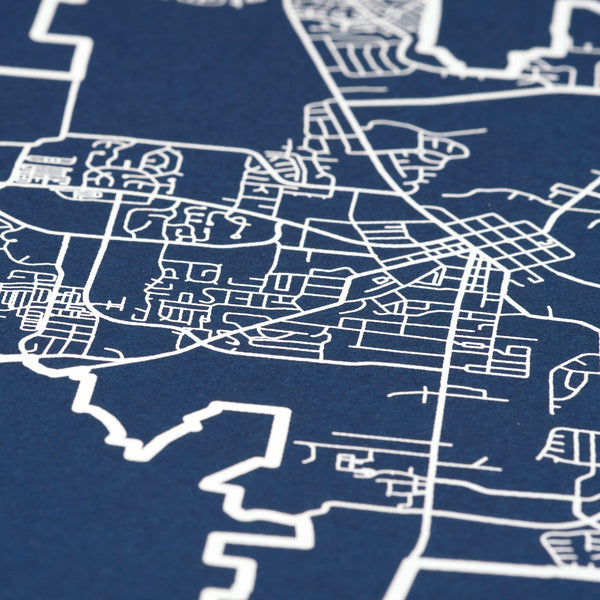 Franklin Neighborhood Map Poster, Franklin City Map Art Print