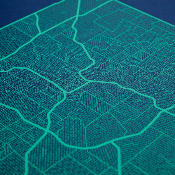 Indianapolis Neighborhood Map Poster, Indianapolis City Map Art Print