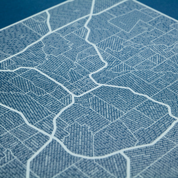 Indianapolis Neighborhood Map Poster, Indianapolis City Map Art Print