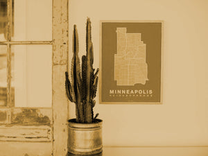 A Sleek, Screen-Printed City Map