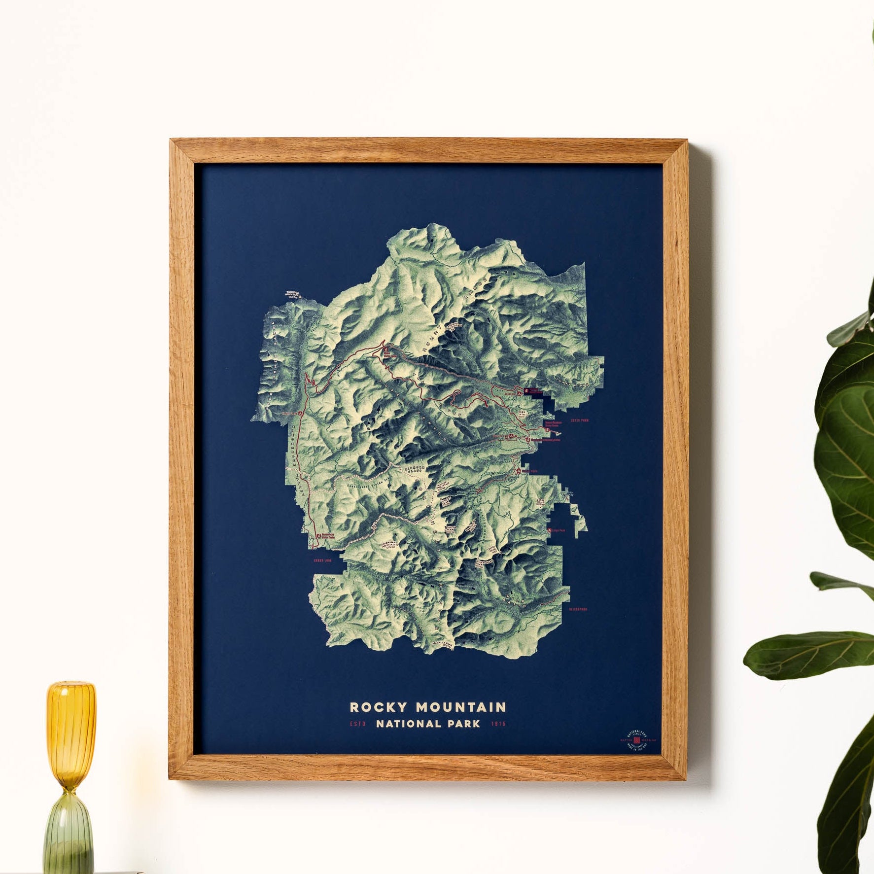 Native Maps Portland poster detail