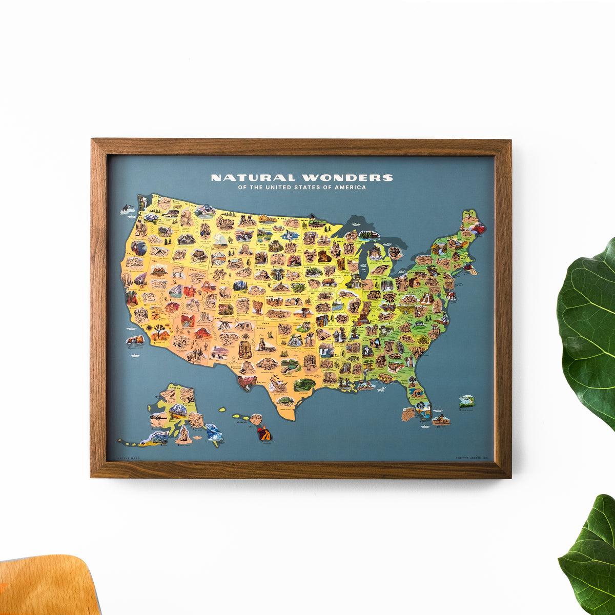 Natural Wonders US Scratch Off Poster | National Park Map, Family ...