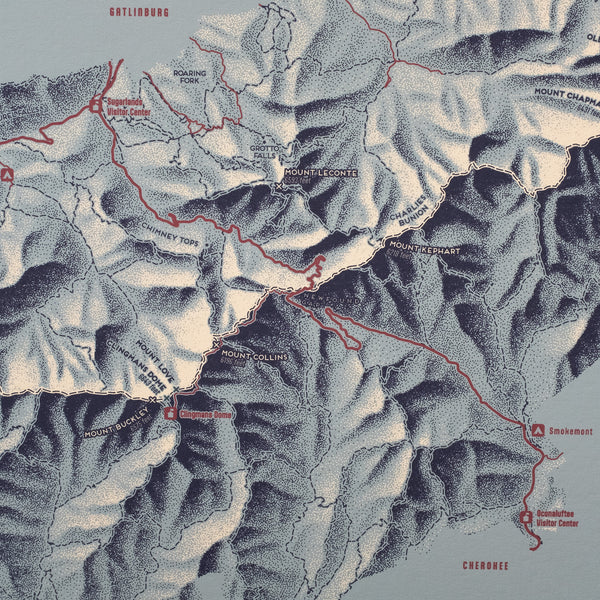 Great Smoky Mountains National Park Screenprint