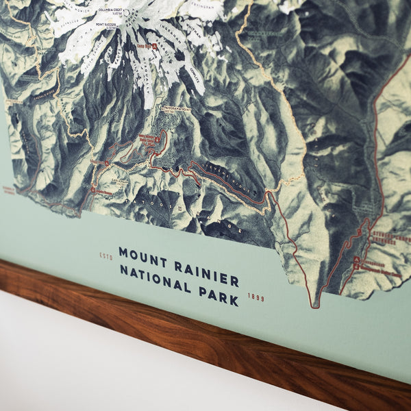 Mount Rainier National Park Map