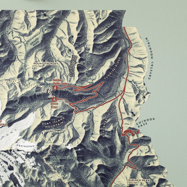 Mount Rainier National Park Map