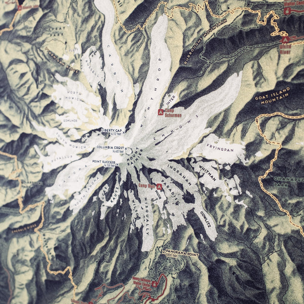 Mount Rainier National Park Map