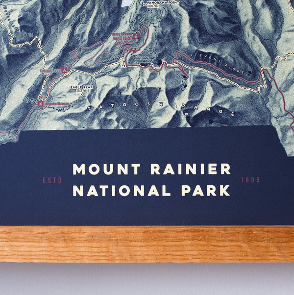 Mount Rainier National Park Map