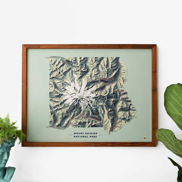Mount Rainier National Park Map