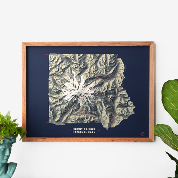 Mount Rainier National Park Map
