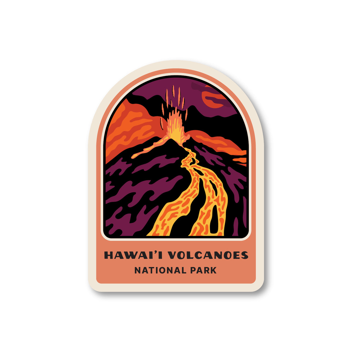 Hawai'i Volcano National Park Sticker – Native Maps