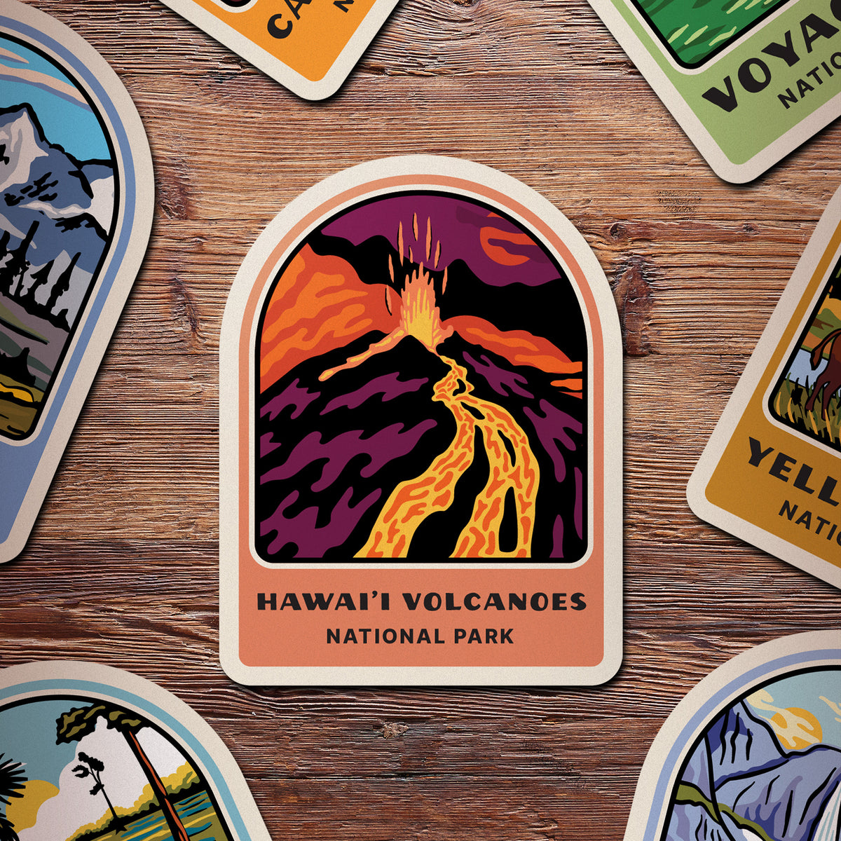 Volcano Sticker Book Hawai'i Volcano National Park Sticker – Native Maps