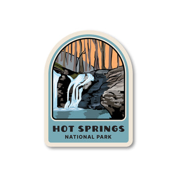 Hot Springs NP Emblem Sticker | Emblem Sticker
