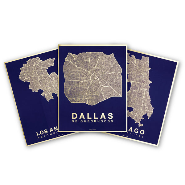 Gold Foil Maps