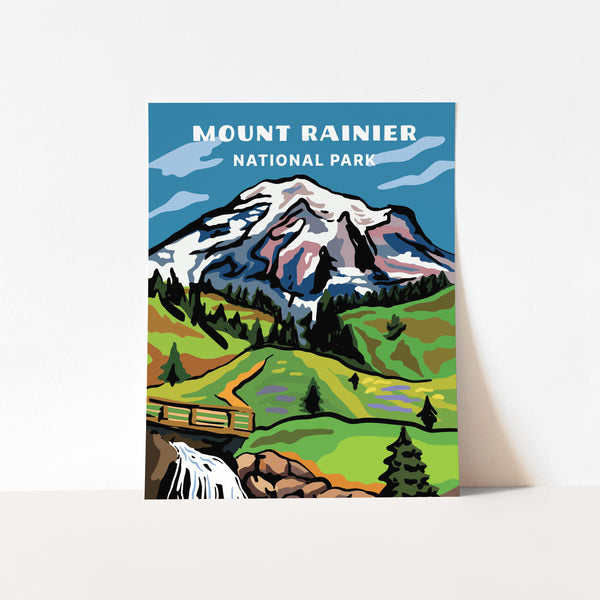 Mount Rainier National Park Poster