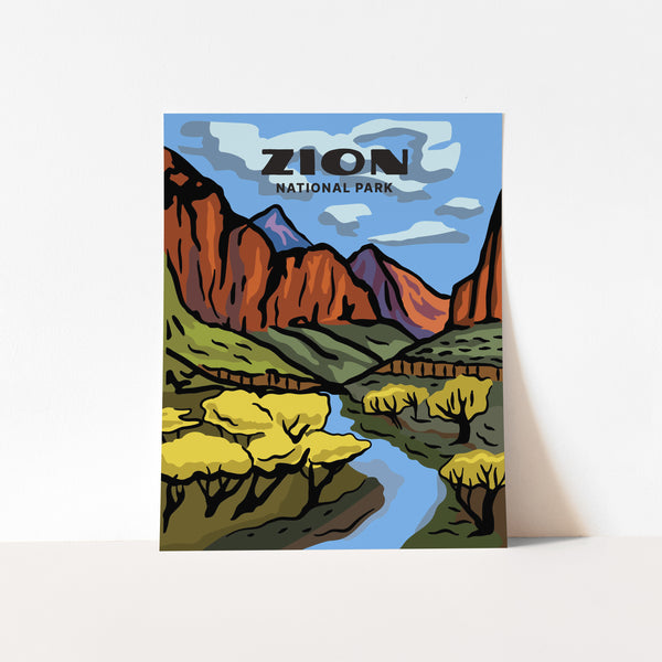 Zion National Park Poster