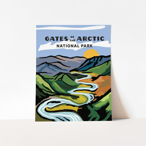 Gates of the Arctic National Park Poster – Native Maps