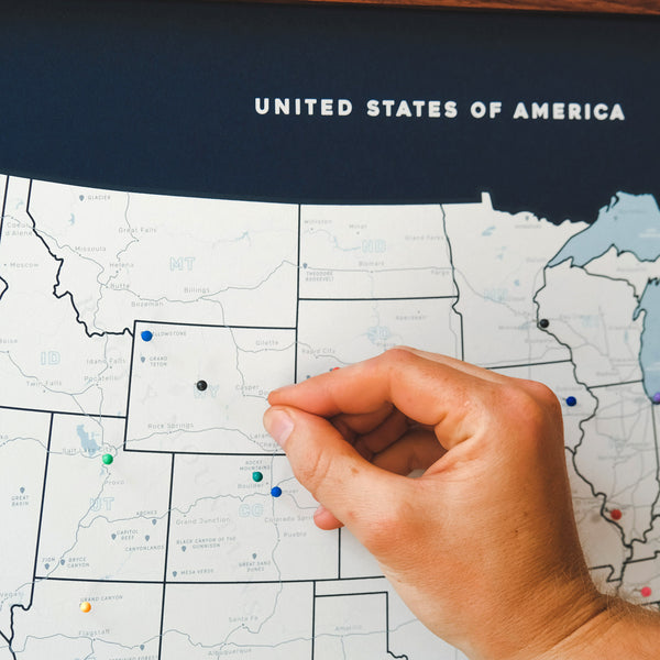 US Push Pin Map