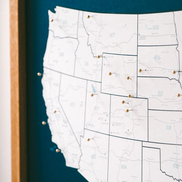 US Push Pin Map