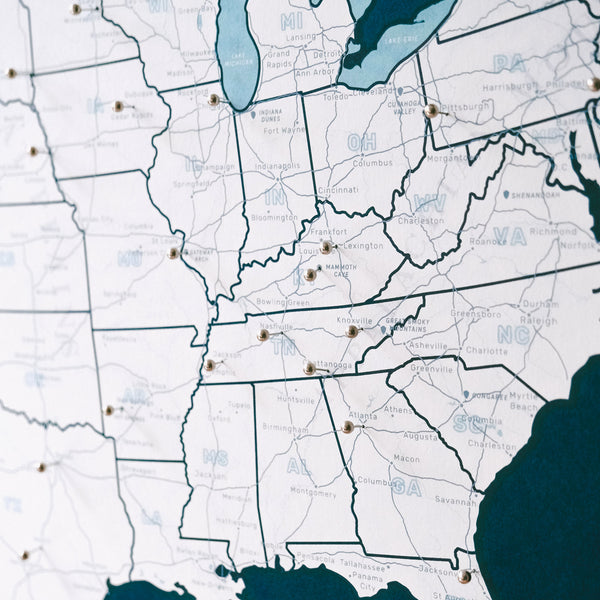 US Push Pin Map