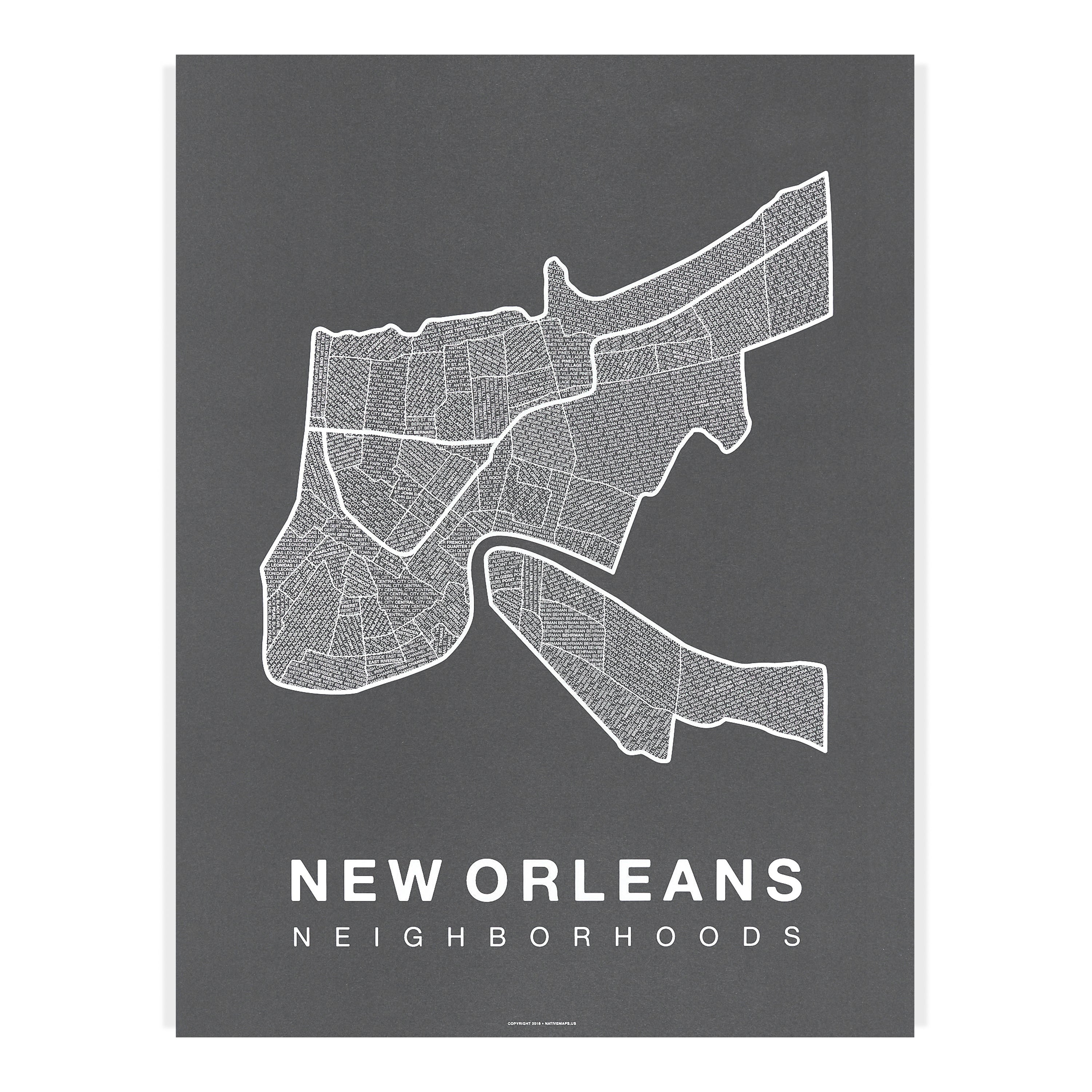 New Orleans Map Illustration store